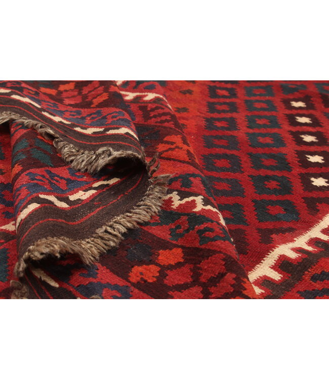 Maimana Hand Woven Afghan Wool Kilim Area Rug  295x231cm