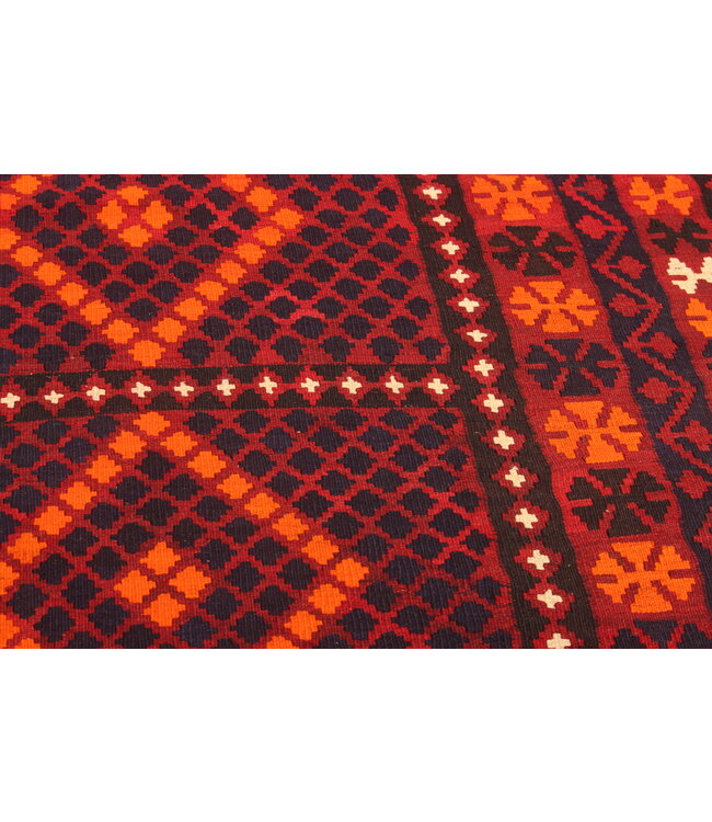 Maimana Handgewebte Orientalisch  Kelim  Wolle Teppich  Kelim 341x247cm
