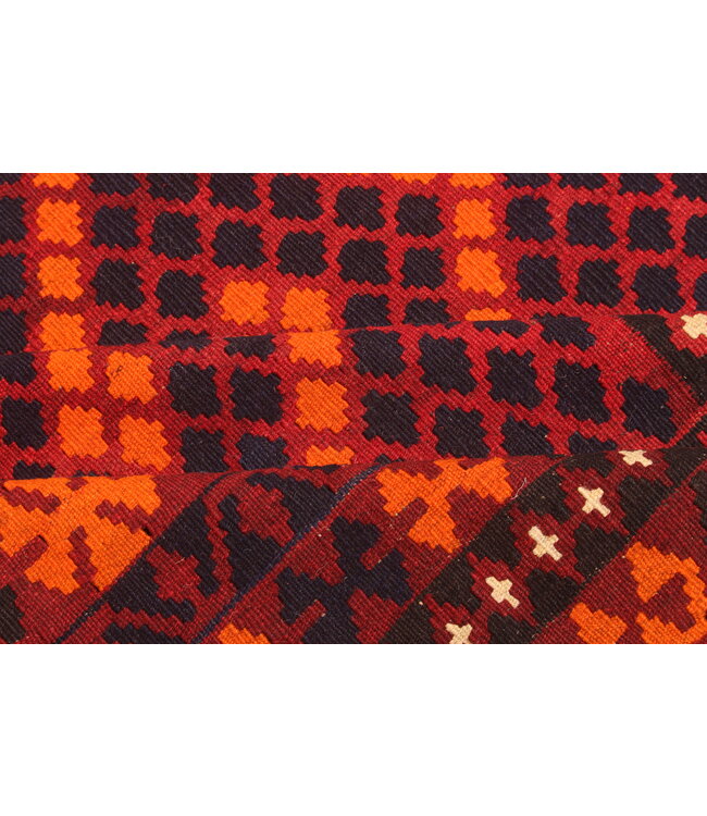 Maimana Handgewebte Orientalisch  Kelim  Wolle Teppich  Kelim 341x247cm