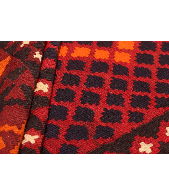 Maimana Handgewebte Orientalisch  Kelim  Wolle Teppich  Kelim 341x247cm