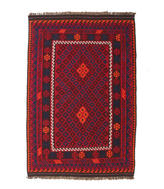 Kelimshop Maimana  Handgemaakt Oosters Kelim Wol Vloerkleed  kelim 218x143cm