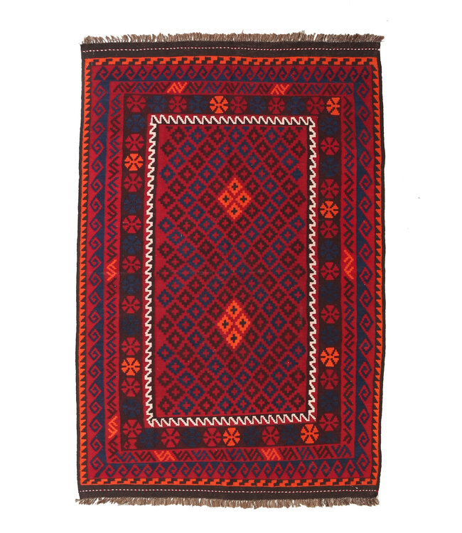 Maimana Handgewebte Orientalisch  Kelim  Wolle Teppich  Kelim 218x143cm