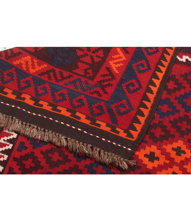 Maimana Handgewebte Orientalisch  Kelim  Wolle Teppich  Kelim 218x143cm