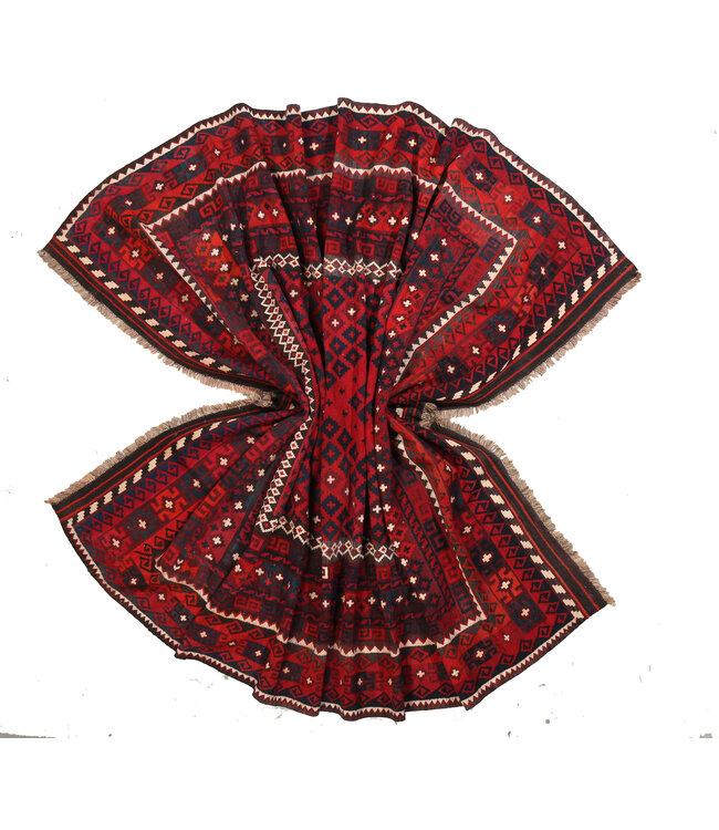 Maimana Hand Woven Afghan Wool Kilim Area Rug 359x258cm