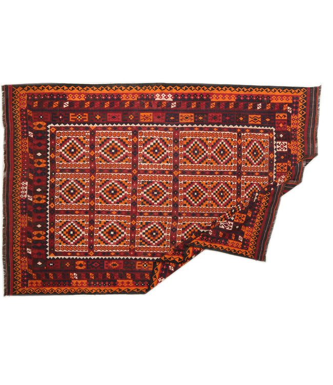 Maimana Hand Woven Afghan Wool Kilim Area Rug 400x255cm