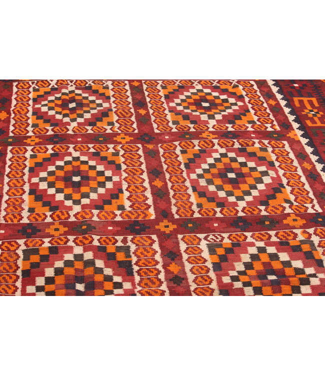 Maimana Hand Woven Afghan Wool Kilim Area Rug 400x255cm