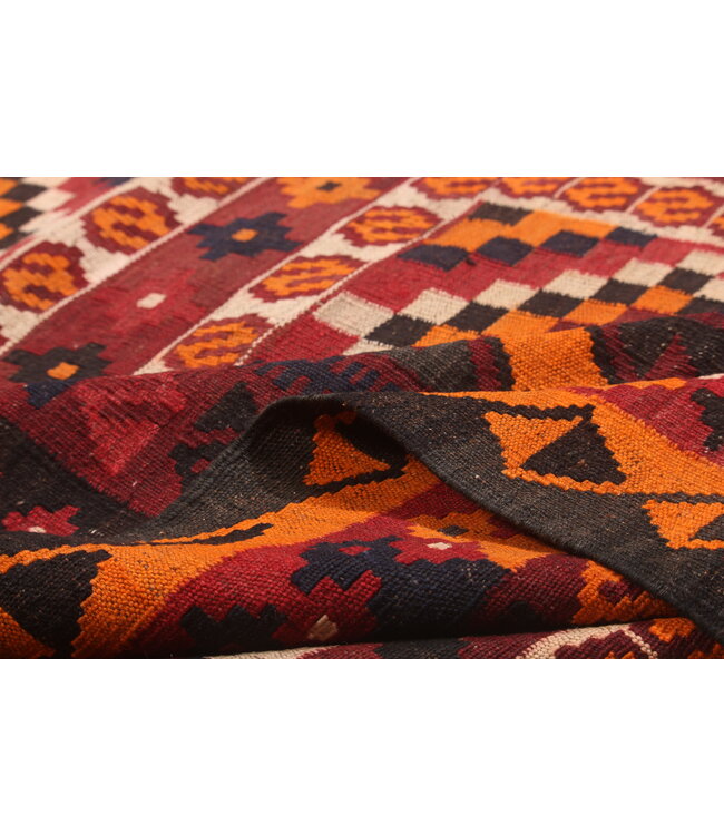 Maimana Handgewebte Orientalisch  Kelim  Wolle Teppich  Kelim 400x255cm