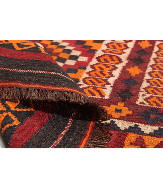 Maimana Handgewebte Orientalisch  Kelim  Wolle Teppich  Kelim 400x255cm