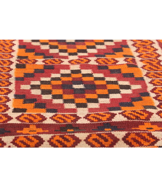 Maimana Handgewebte Orientalisch  Kelim  Wolle Teppich  Kelim 400x255cm