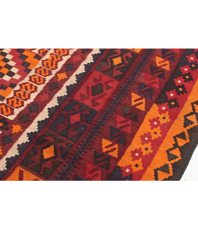 Maimana Handgewebte Orientalisch  Kelim  Wolle Teppich  Kelim 400x255cm