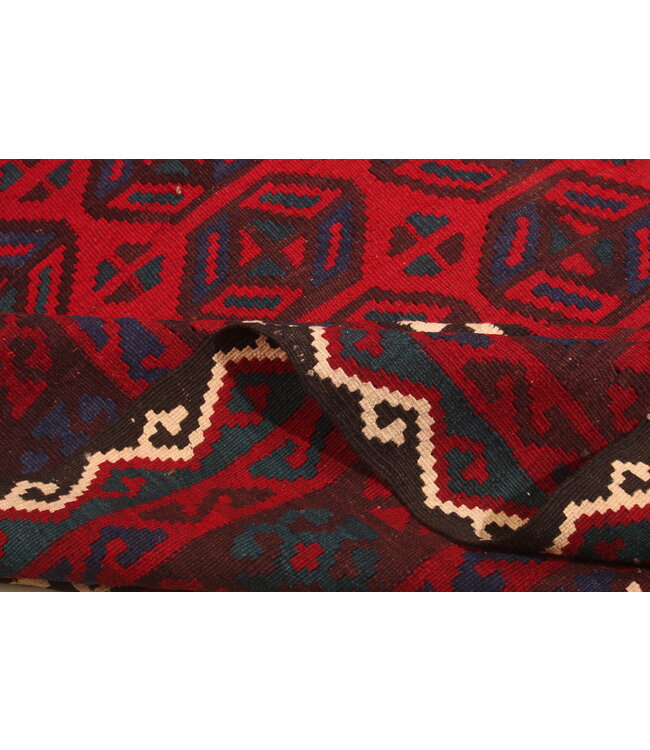Maimana Hand Woven Afghan Wool Kilim Area Rug   410x245cm