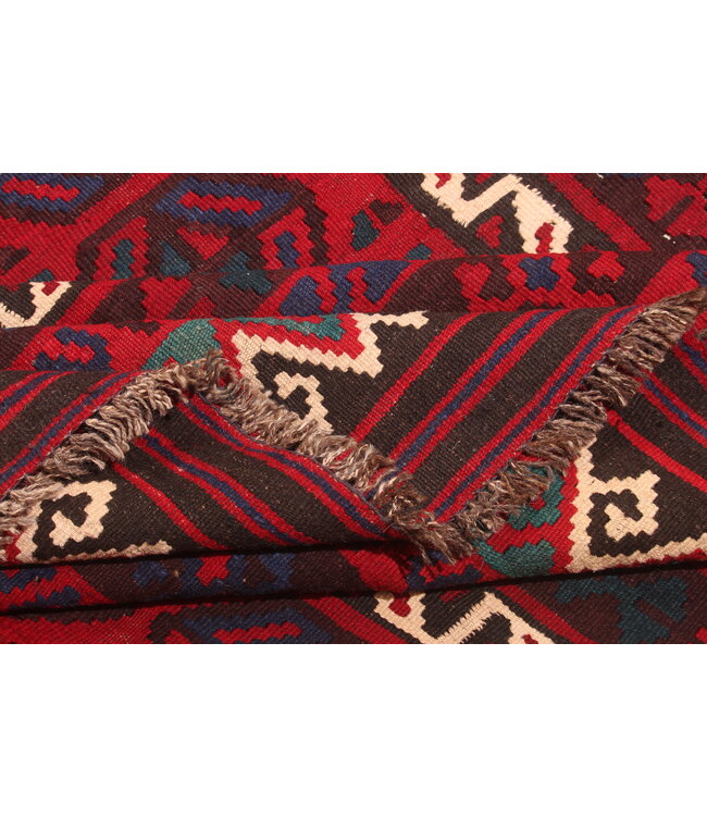 Maimana Handgemaakt Oosters Kelim Wol Vloerkleed  kelim  410x245cm