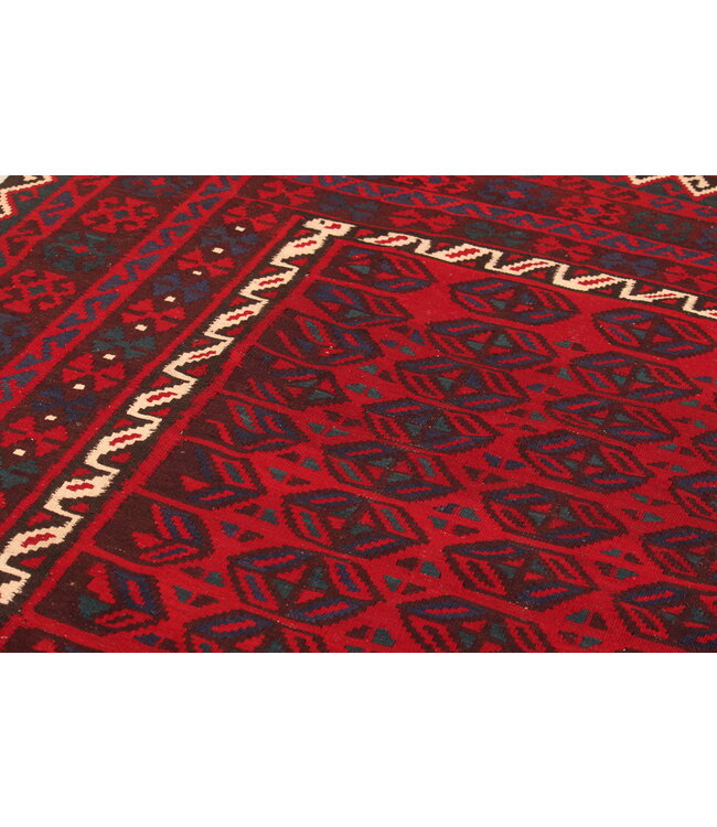 Maimana Handgemaakt Oosters Kelim Wol Vloerkleed  kelim  410x245cm