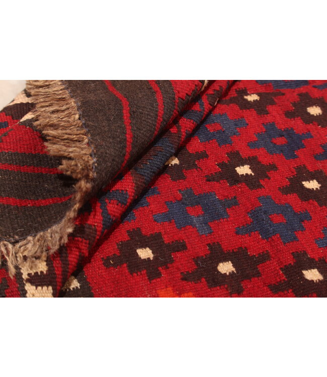 Maimana Hand Woven Afghan Wool Kilim Area Rug 240x144cm