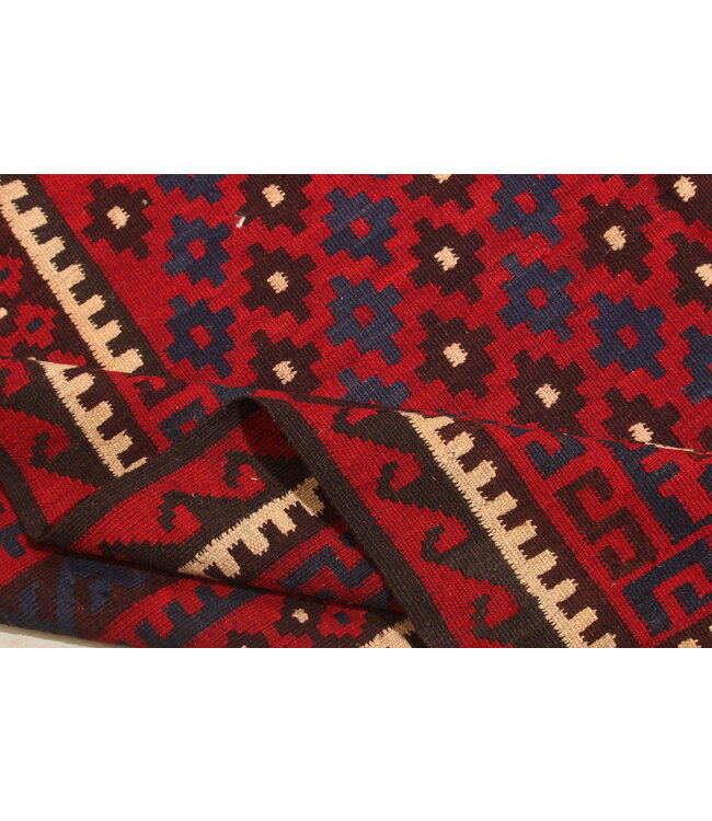 Maimana Hand Woven Afghan Wool Kilim Area Rug 240x144cm