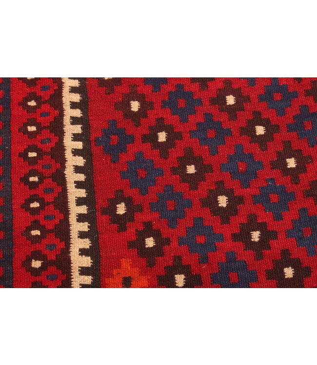 Maimana Hand Woven Afghan Wool Kilim Area Rug 240x144cm