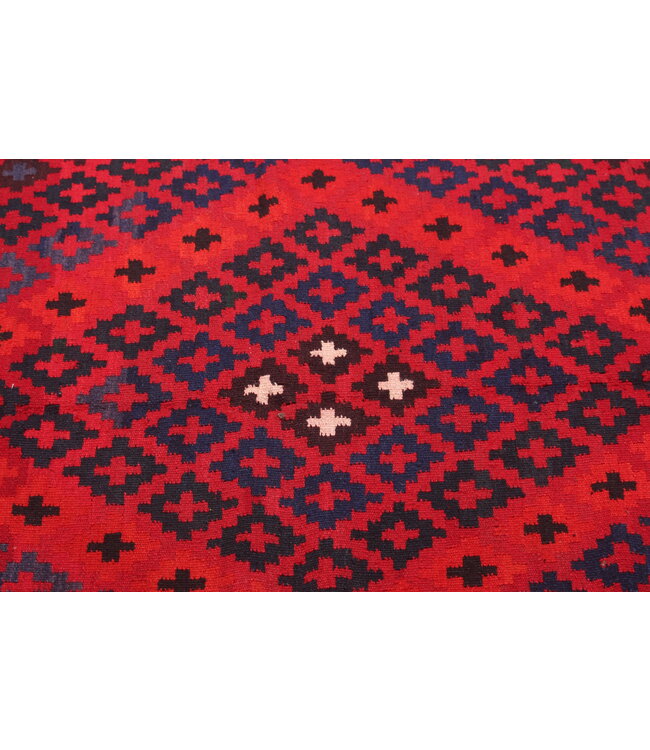 Maimana Hand Woven Afghan Wool Kilim Area Rug 405x258cm