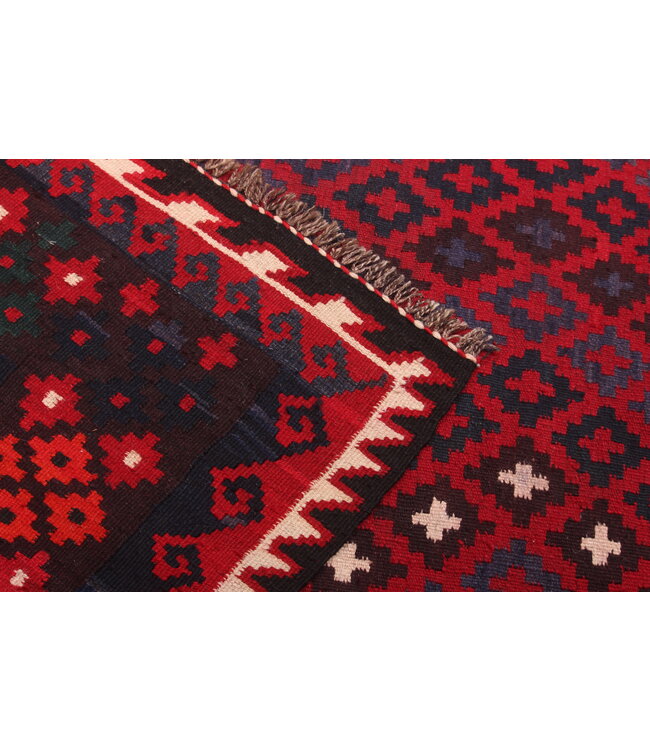 Maimana Handgewebte Orientalisch  Kelim  Wolle Teppich  Kelim 405x258cm