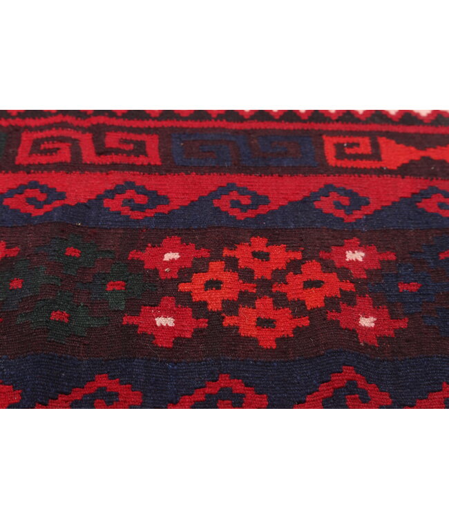 Maimana Hand Woven Afghan Wool Kilim Area Rug 405x258cm