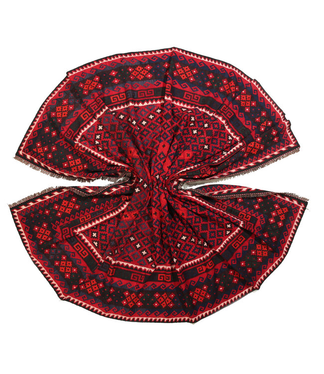 Maimana Hand Woven Afghan Wool Kilim Area Rug 405x258cm