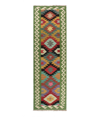 Kelimshop Handwoven Kelim Runner 213x62 cm Wool Rug