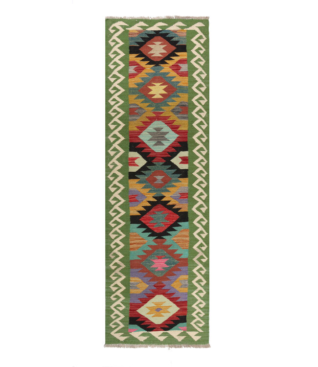 Handwoven Kelim Runner 213x62 cm Wool Rug