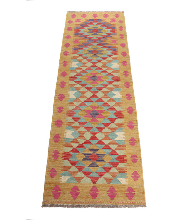 Handwoven Kelim Runner 205x67 cm Wool Rug