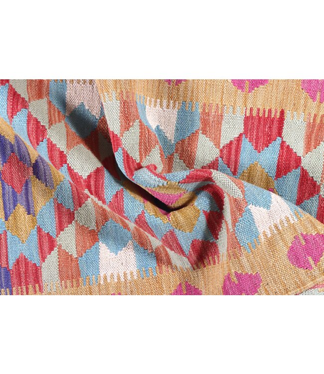 Handwoven Kelim Runner 205x67 cm Wool Rug