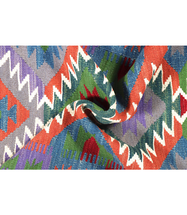 Handwoven Kelim Runner 202x65 cm Wool Rug