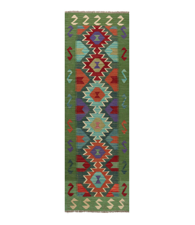Handwoven Kelim Runner 195x61 cm Wool Rug