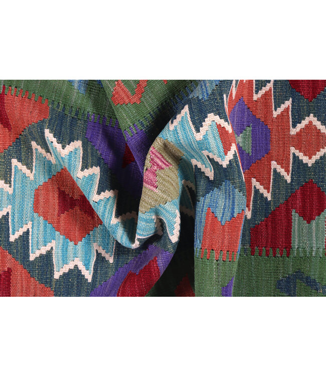 Handwoven Kelim Runner 195x61 cm Wool Rug