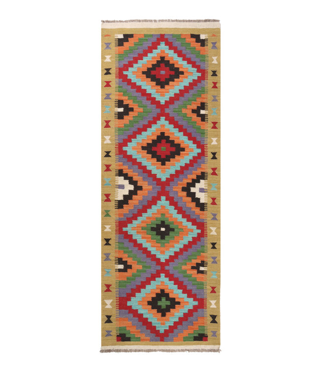Handwoven Kelim Runner 198x71 cm Wool Rug