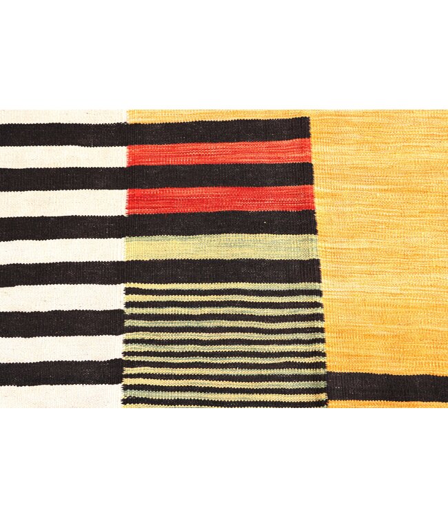 185x128 cm Handgewebter Moderner  Woll-Kelim-Teppich