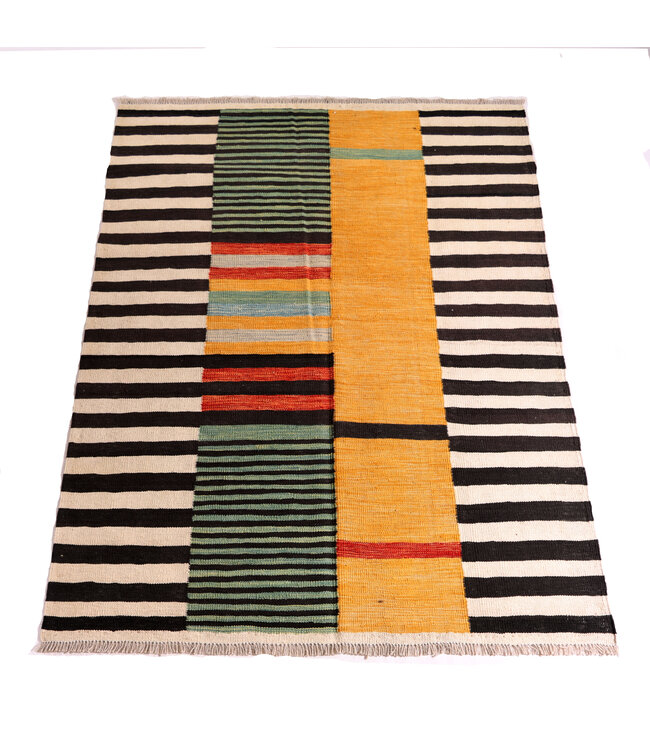 179x126 cm Handgeweven Moderne  Wollen Kelim Tapijt