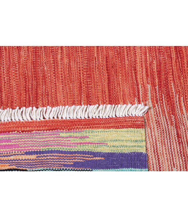 237x174 cm Handgeweven Moderne  Wollen Kelim Tapijt