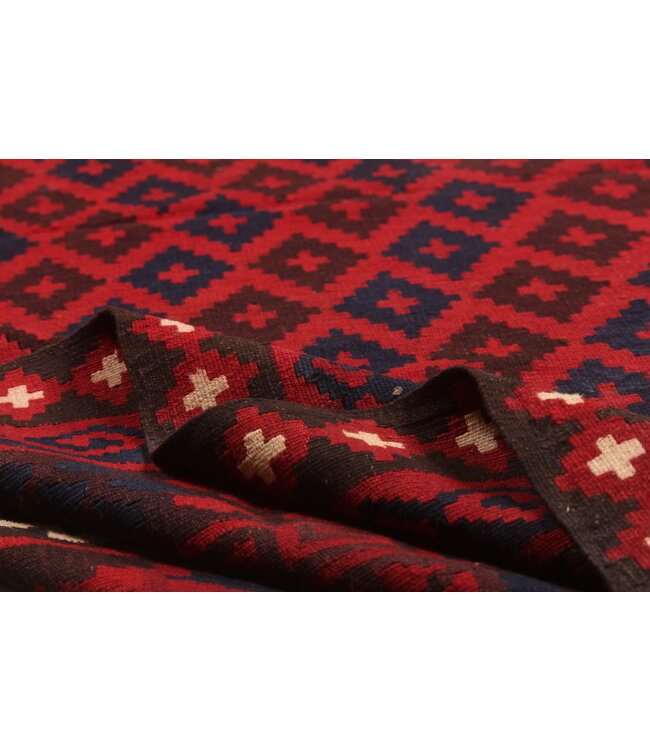Maimana Hand Woven Afghan Wool Kilim Area Rug 430x267cm