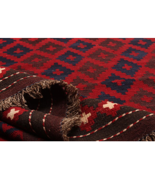 Maimana Hand Woven Afghan Wool Kilim Area Rug 430x267cm