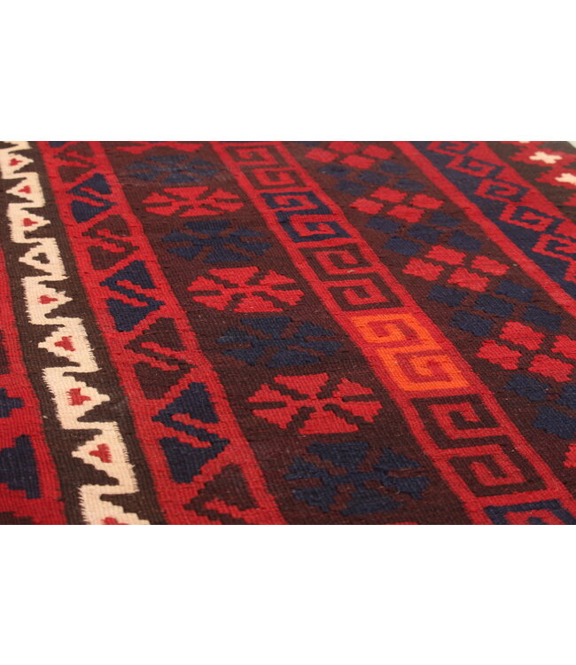 Maimana Handgemaakt Oosters Kelim Wol Vloerkleed  kelim  430x267cm