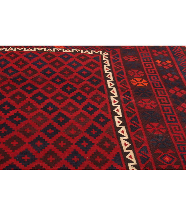 Maimana Hand Woven Afghan Wool Kilim Area Rug 430x267cm
