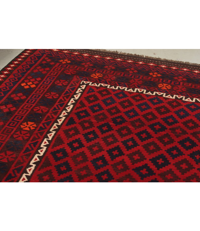 Maimana Handgewebte Orientalisch  Kelim  Wolle Teppich  Kelim 430x267cm