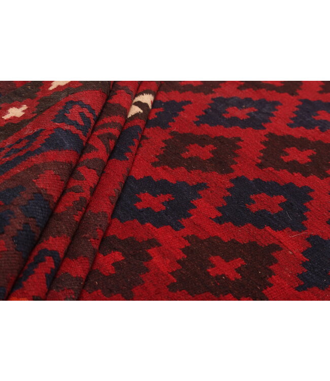 Maimana Hand Woven Afghan Wool Kilim Area Rug 430x267cm