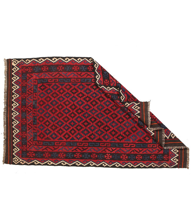 Maimana Handgewebte Orientalisch  Kelim  Wolle Teppich  Kelim 217x128cm
