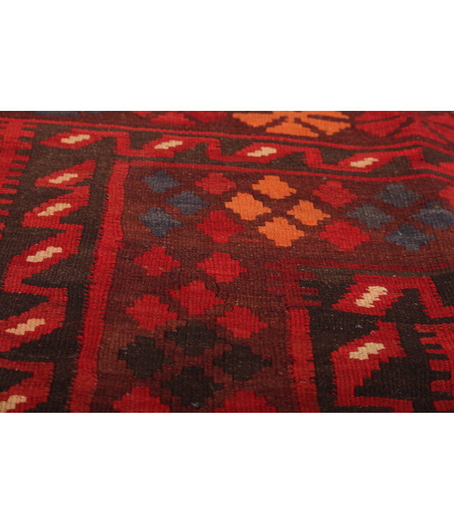 Maimana Handgemaakt Oosters Kelim Wol Vloerkleed  kelim  280x240cm