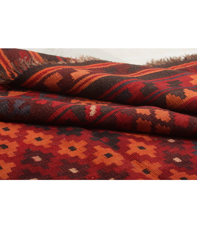 Maimana Hand Woven Afghan Wool Kilim Area Rug 280x240cm