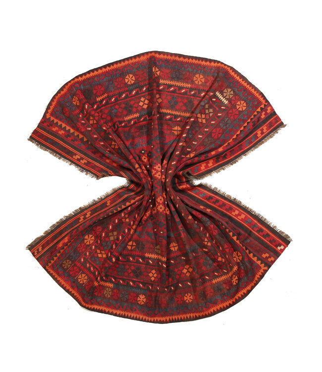 Maimana Handgewebte Orientalisch  Kelim  Wolle Teppich  Kelim 280x240cm