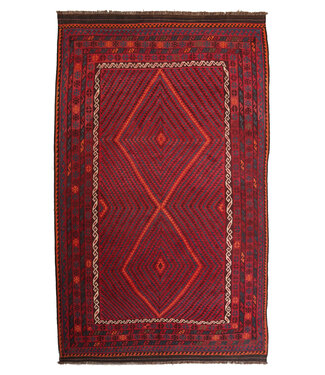 Kelimshop Maimana  Handgemaakt Oosters Kelim Wol Vloerkleed  kelim  435x250cm