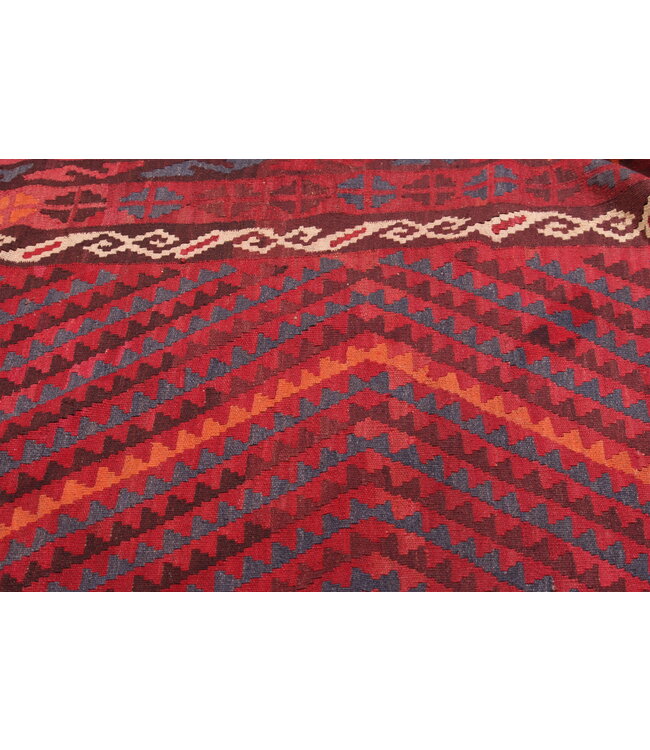 Maimana Hand Woven Afghan Wool Kilim Area Rug 435x250cm