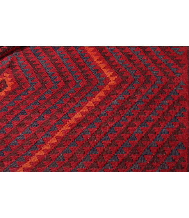 Maimana Handgemaakt Oosters Kelim Wol Vloerkleed  kelim  435x250cm