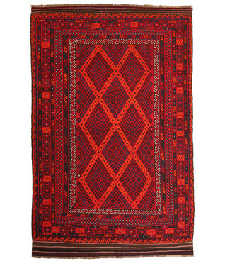 Kelimshop Maimana  Handgemaakt Oosters Kelim Wol Vloerkleed  kelim  405x247cm