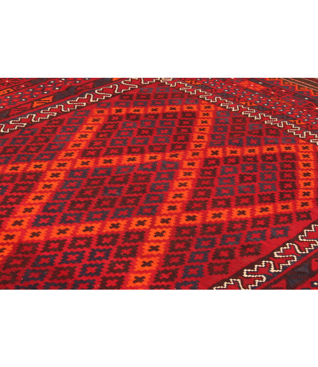 Maimana Hand Woven Afghan Wool Kilim Area Rug 405x247cm